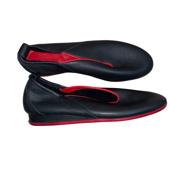 Arche Piassy Leather Demi Wedge Flat in Black Size 37 US 6 - Picture 4 of 6